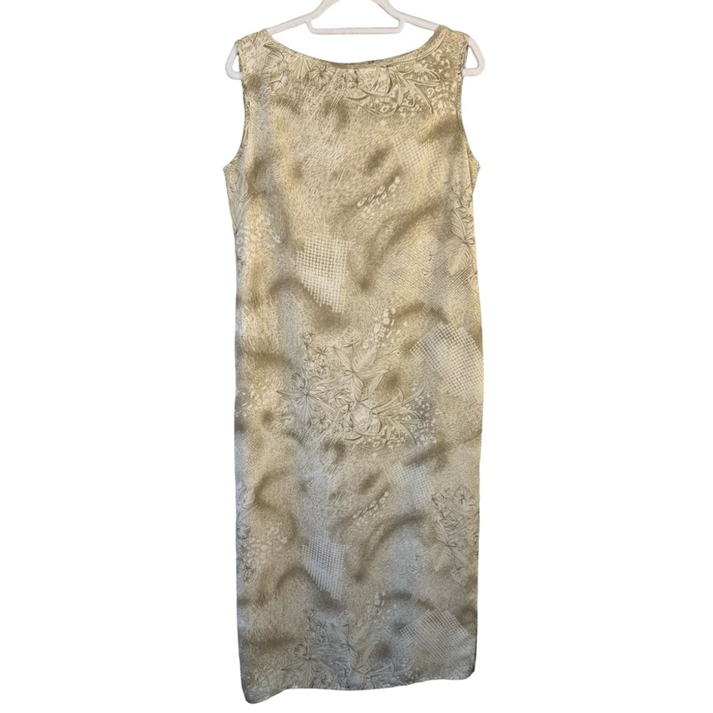 Option & Co Della Spiga Beige Sleeveless Dress Size 8P Neutral Minimalist